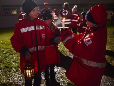 Friedenslichtaktion und Adventfeier Umsetzung Bild 1