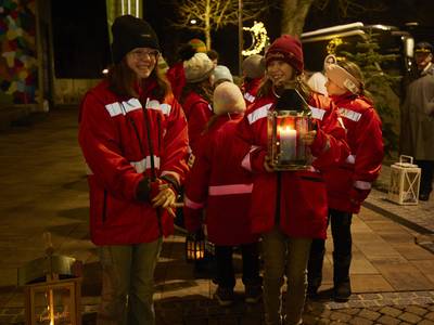 Friedenslichtaktion und Adventfeier Umsetzung Bild 2